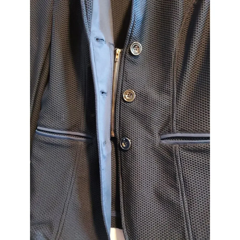 Unbranded Navy Mesh Fitted Equestrian-style Jacket - Size XS - Picture 3 of 5